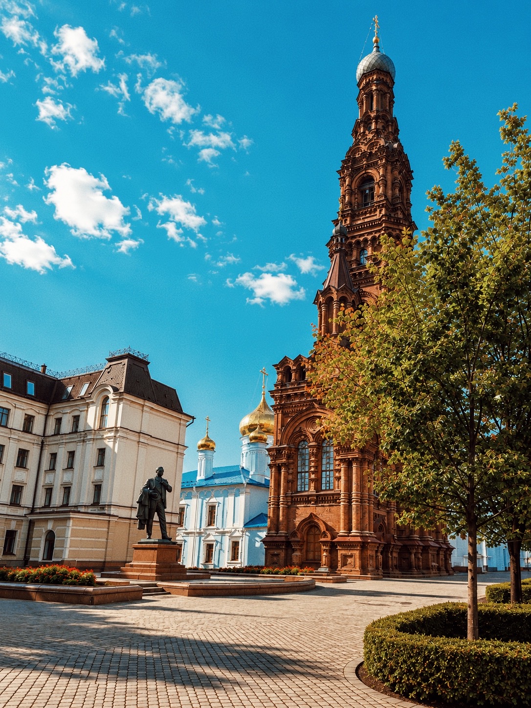 A historic city landmark featured in an AdiGuide walking route
